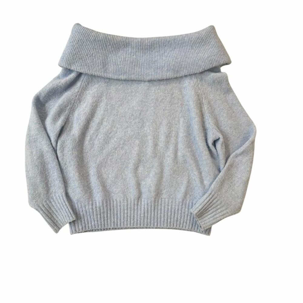 H&M Blue off the shoulder sweater